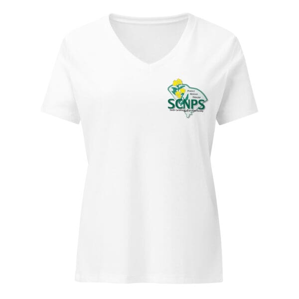 Logo Women’s Relaxed V-Neck T-Shirt - Image 5