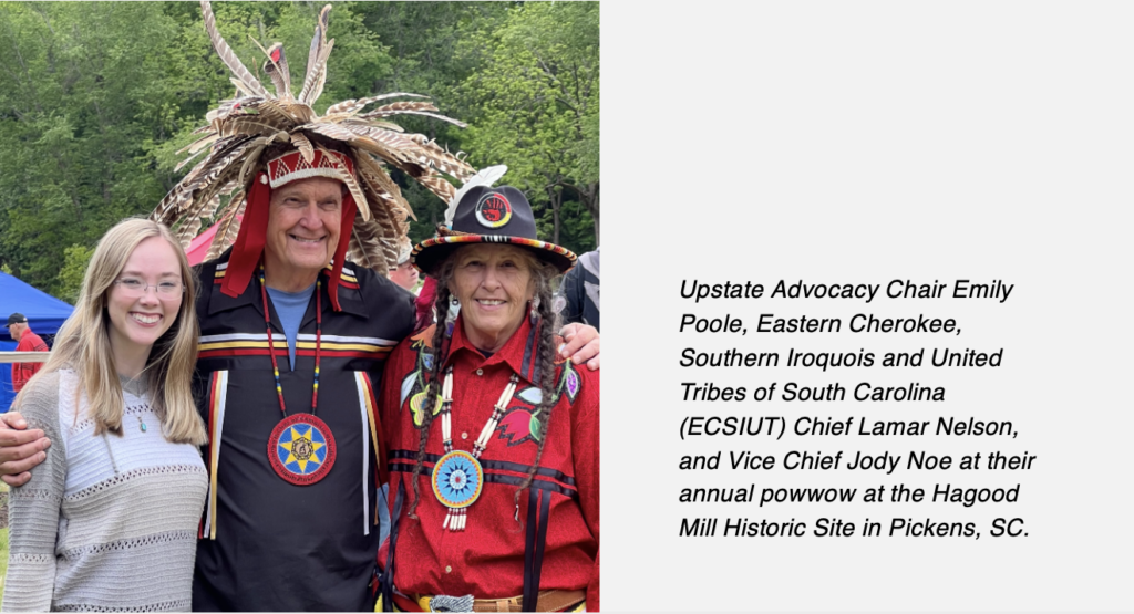 SCNPS involvement with the Native American community in South Carolina.