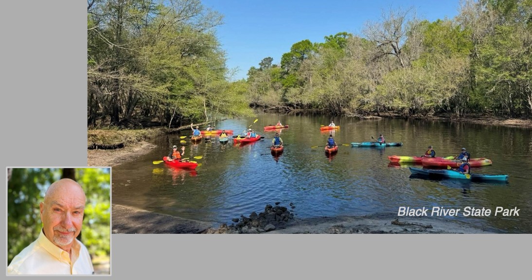 Canoeists on the Black River.